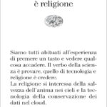 LA TECNOLOGIA E’ RELIGIONE